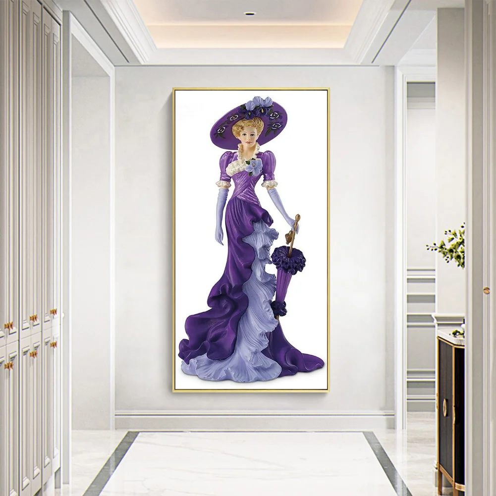 Diamond Painting - Full Round Drill - Elegant Lady(30*60cm)