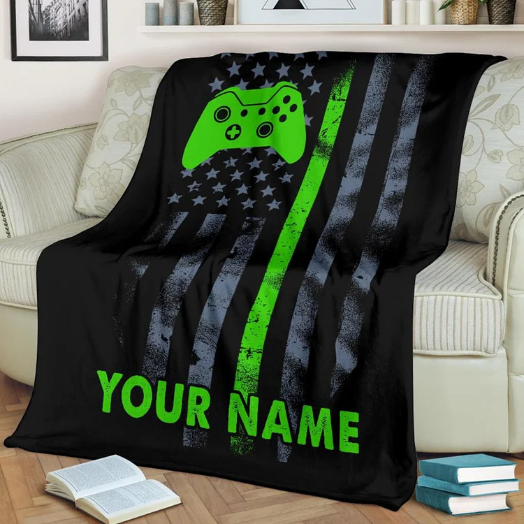 Personalized Gaming Blanket|65[personalized name blankets][custom name blankets]