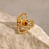 Irregular Chic Golden Stacking Rings