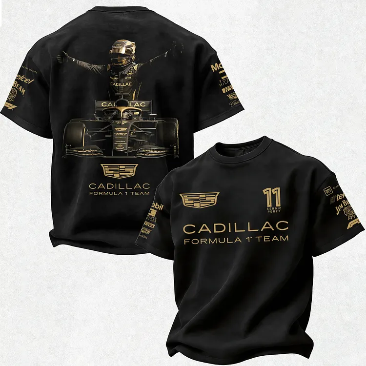 Cadillac Formula 1 Team, Sergio Perez 11 Printed Men's T-shirt