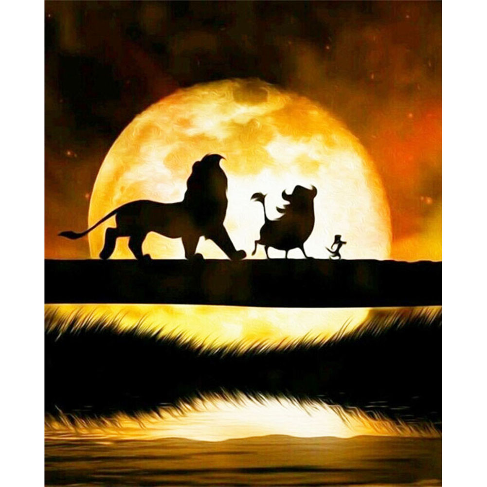 

30*40CM - Shadow - Round Drill Diamond Painting, 501 Original