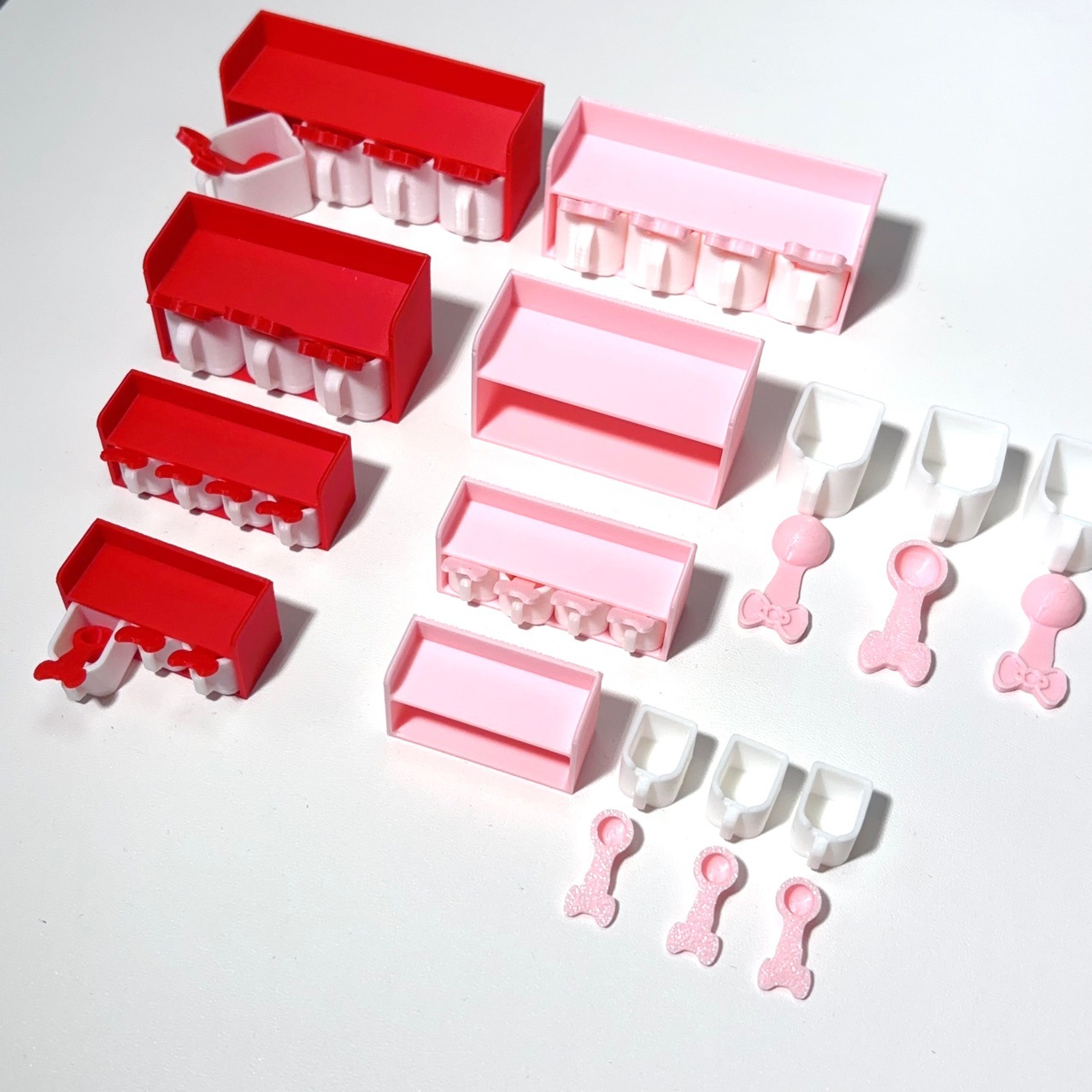 Mini Multi-Compartment Seasoning Jar Set with Spoons