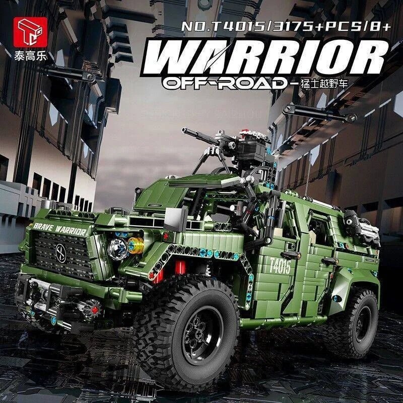 MOC APP RC Warrior Off Road SUV Cars Bricks Kids Toys