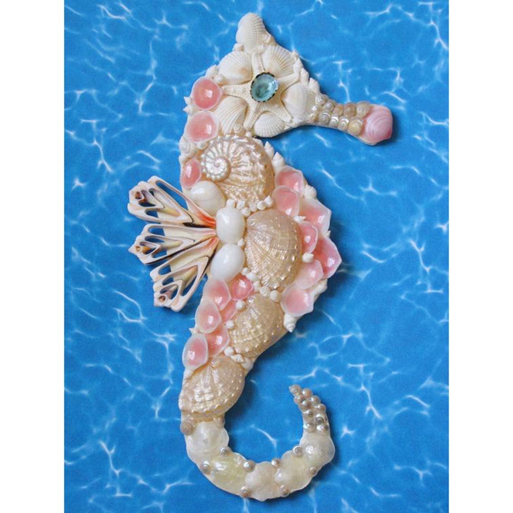 

30*40CM - Round Drill Diamond Painting - Hippocampus, 501 Original
