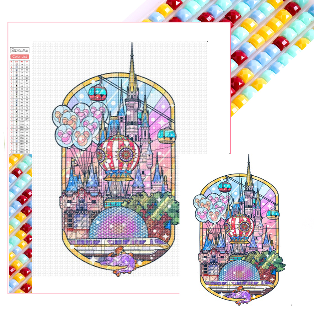 Disney Castle 40*50cm(picture) full square drill diamond painting