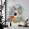 >SALE<Single Side 5D Diamond Painting Dots Pendant Wall Decor (Flower Bird Cage KJ092)