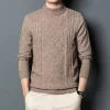 Turtleneck solid color sweater