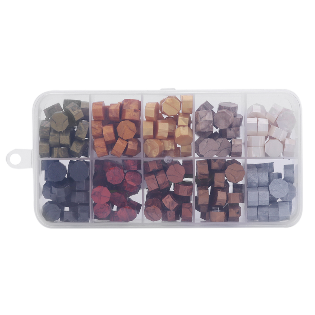 

200pcs Retro Octagon Fire Painting Pills Sealing Wax - Wax Seal Stamp, 501 Original