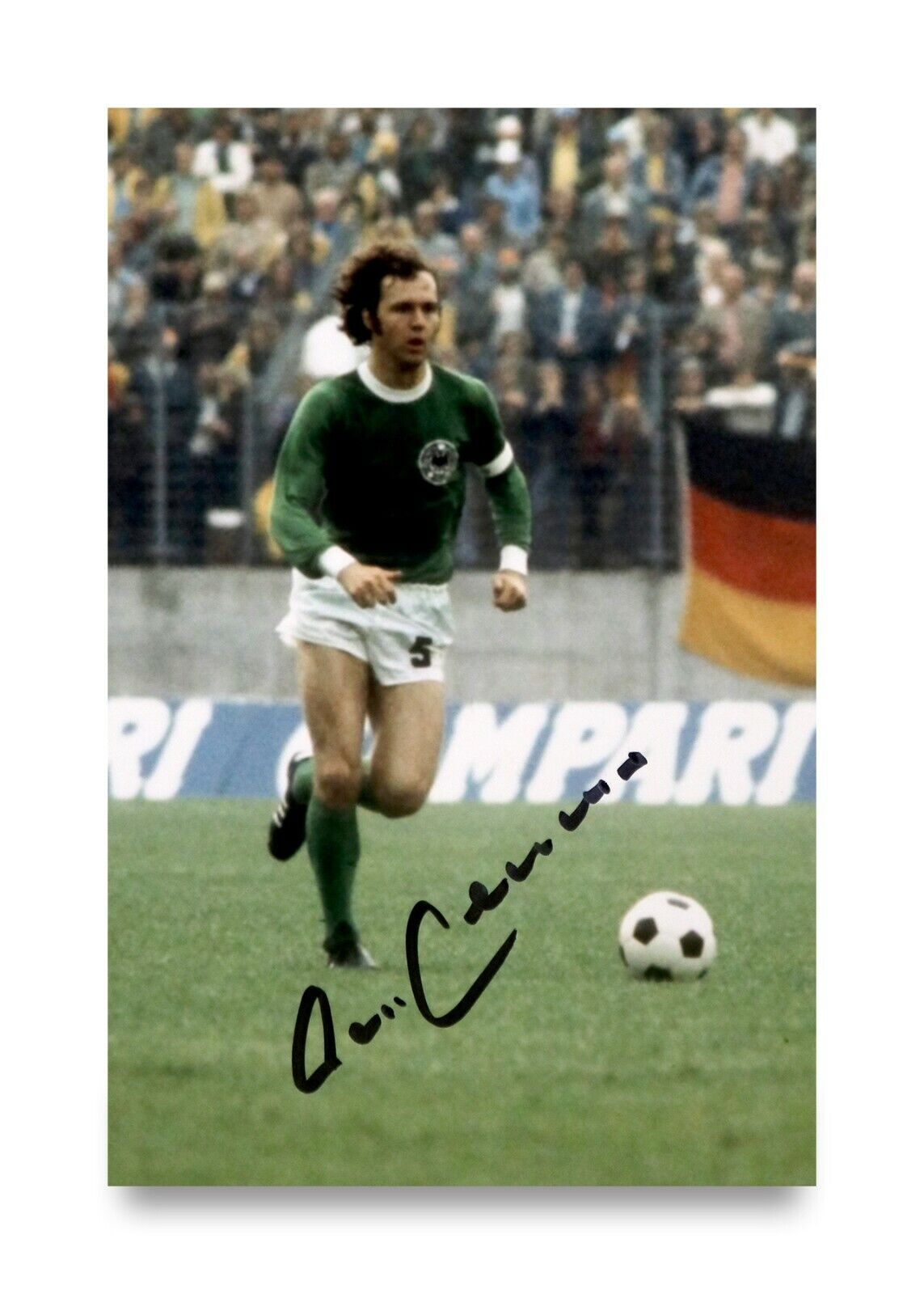 Franz Beckenbauer Signed 6x4 Photo Poster painting Germany Bayern Munich Genuine Autograph + COA