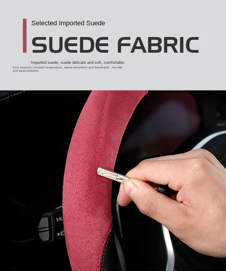 New all seasons suede steering wheel cover