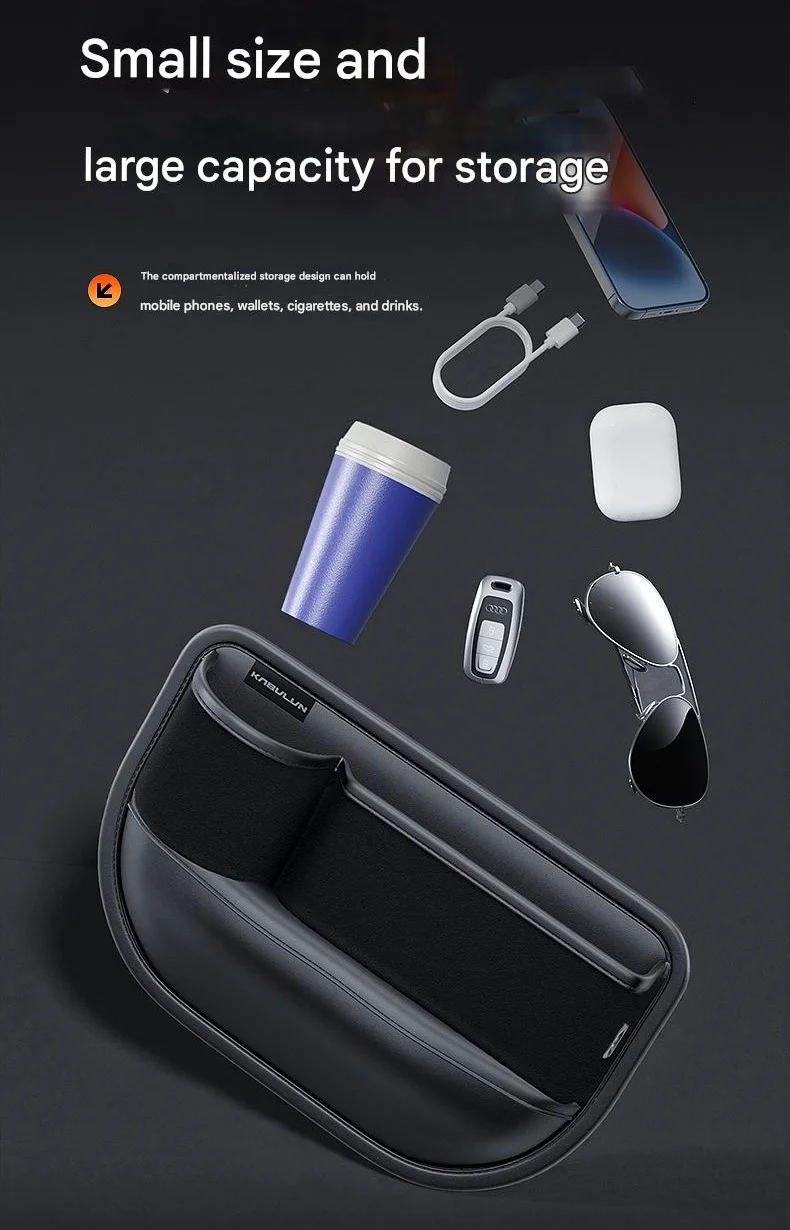 🔥Hot Sale🔥 Car Seat Gap Suede Storage Box (with Water Cup Storage Box)