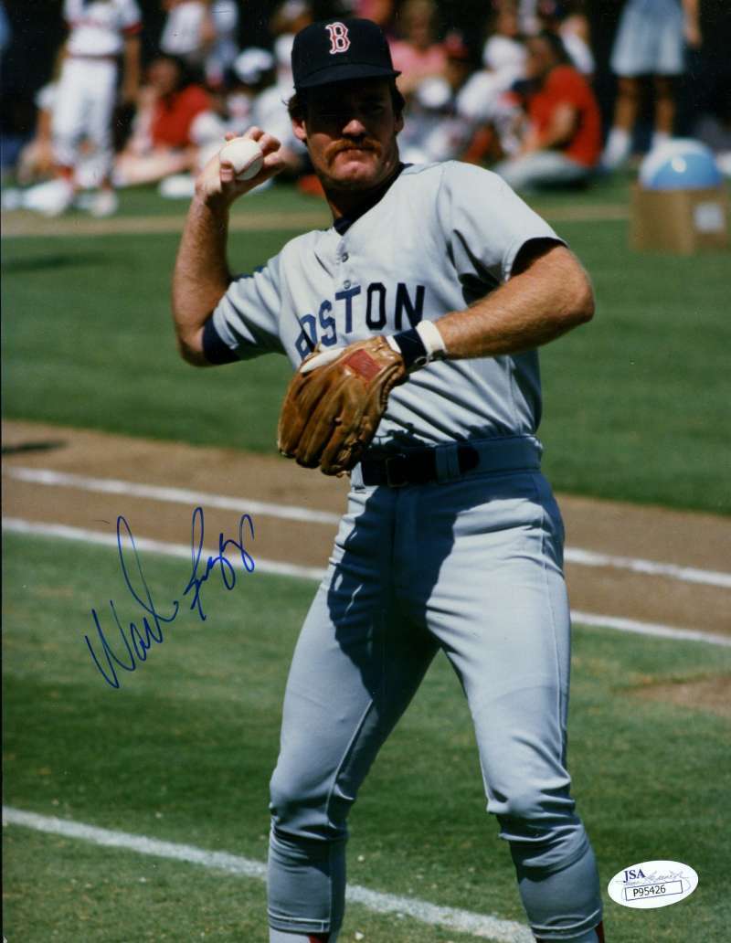 Wade Boggs Boston Jsa Coa Signed 1/1 Original Image 8x10 Photo Poster painting Autograph