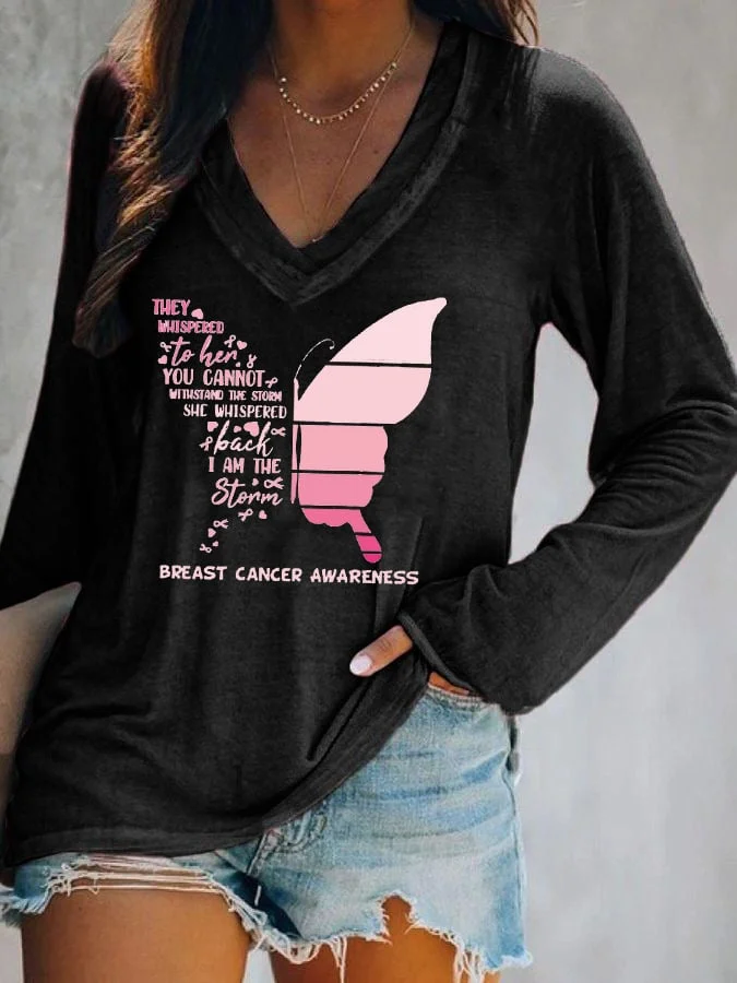 Women's Breast Cancer Awareness Casual T-Shirt socialshop