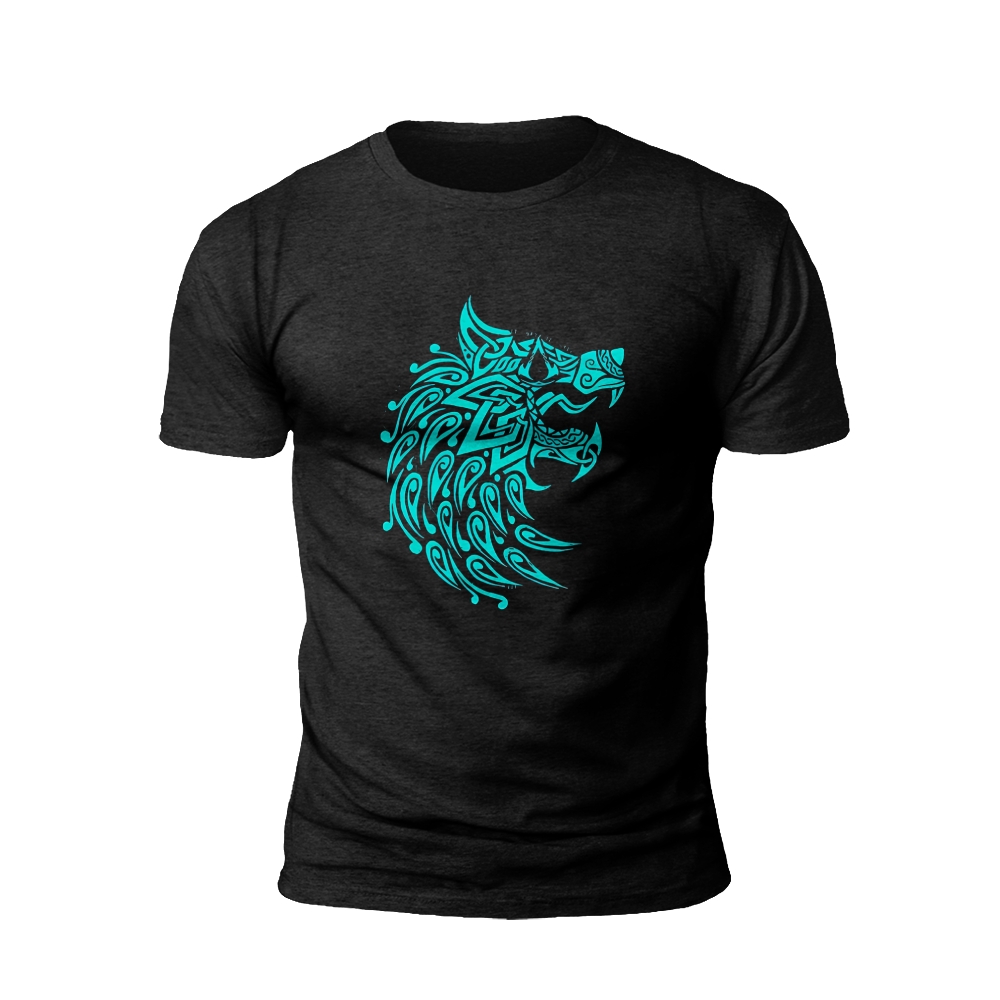 Teal Tribal Dragon: The Rise of the Azure Scales t-shirt
