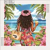 (Box Packaging)Diamond Painting-DIY Crystal Rhinestone Beach Vacation Girl