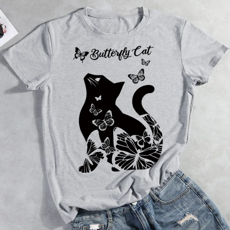 PSL - Butterfly Cat   T-shirt Tee -012546