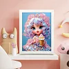 Cartoon Little Girl Diamond Art Painting Kits with Frame 