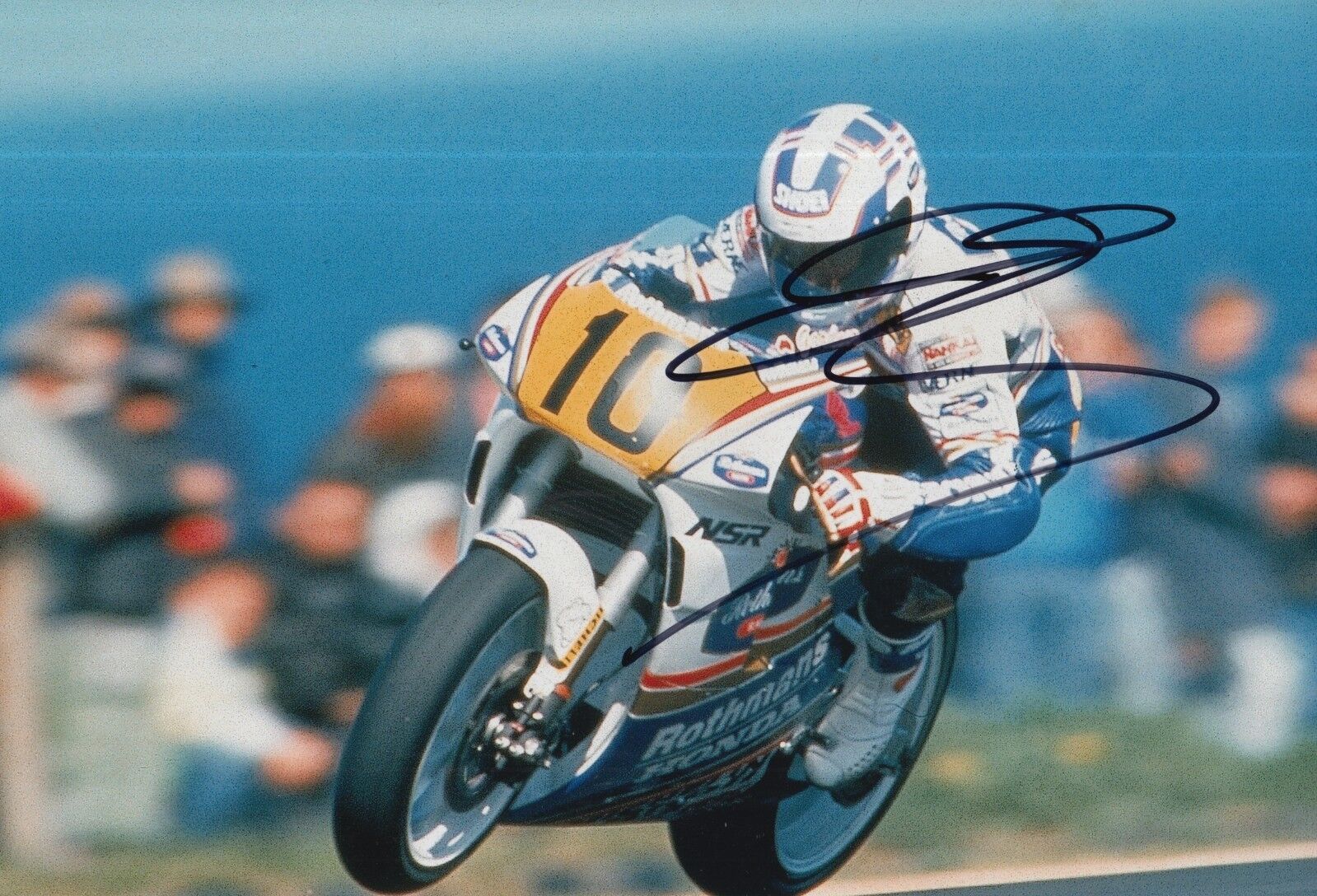 Wayne Gardner Hand Signed Honda 12x8 Photo Poster painting MOTOGP 2.