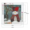 Diamond Painting-DIY Full Round Drill Christmas Snowman