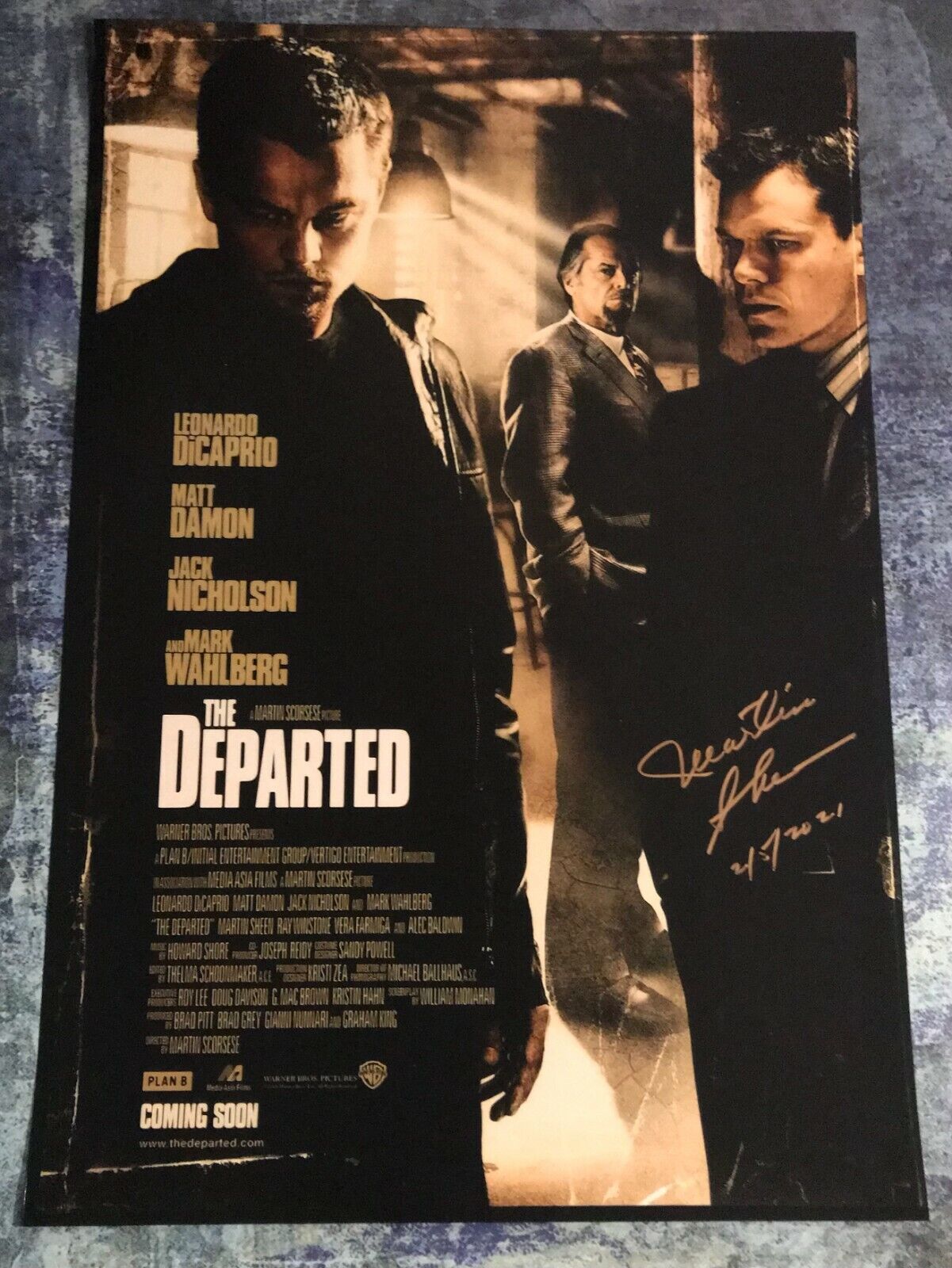 GFA The Departed Movie Star * MARTIN SHEEN * Signed 12x18 Photo Poster painting Poster COA