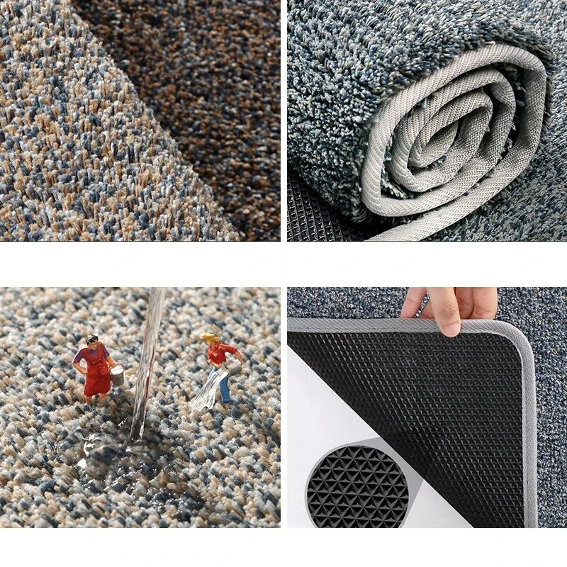 Sdrawing Wear Resistant Super Absorption Front Door Mat for Shoe Scraper Corrosion Resistant floor mats Outdoor Entry door rug