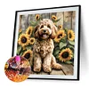 Diamond Painting-DIY Full Round Drill Garden Dog(40*40 CM)