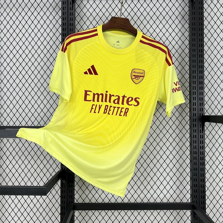 Fans 25/26 Arsenal Yellow Goalkeeper Jersey