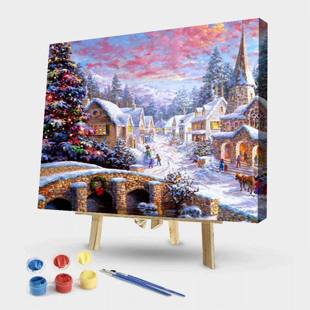 

50*40CM - Paint By Numbers - Christmas, 501 Original