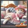 Cat Dress-11CT Stamped Cross Stitch 40*40cm tapestrymarket