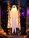 Halloween Giant Hanging Ghost LED Decoration 13ft Adjustable Height