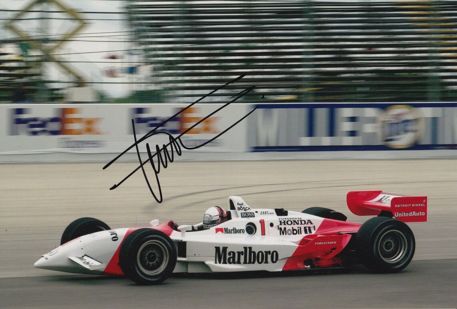 Gil de Ferran Hand Signed 12x8 Photo Poster painting - Indy 500 Autograph.