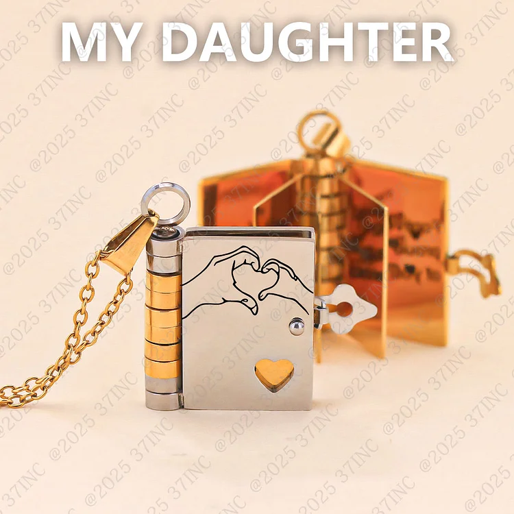 For Daughter - My Daughter Forever Book Necklace