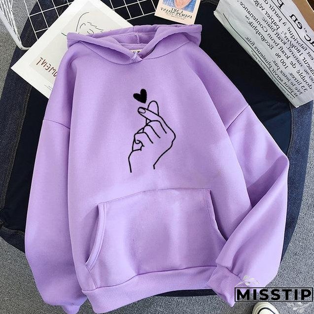 Unique Fleece-lined Hoodie Unisex Wear Loose Sweaters