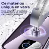 Coque Transparente magnétique pour iPhone avec Boucle Bouble Face