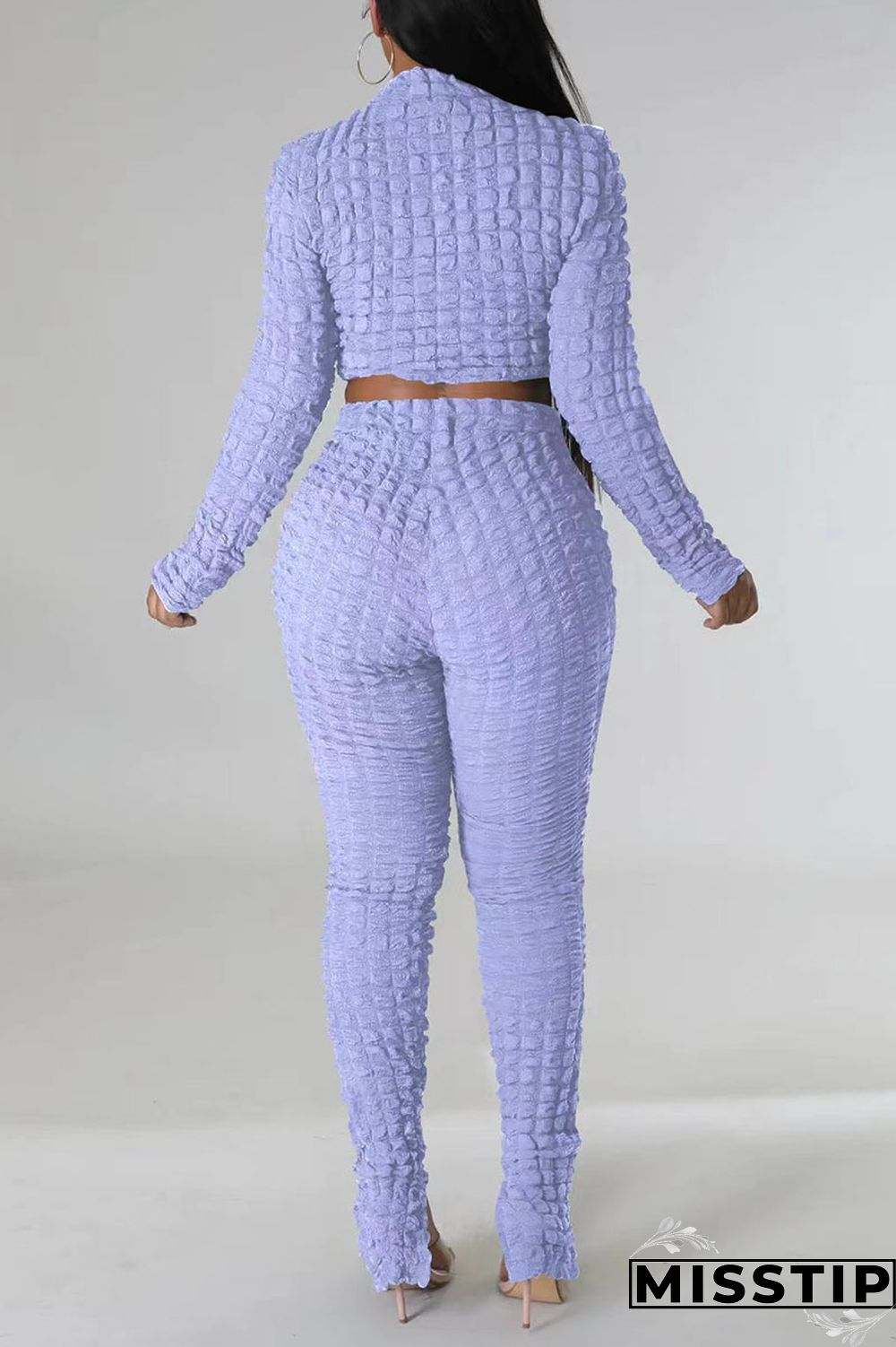 Black Casual Solid Patchwork Turtleneck Long Sleeve Two Pieces