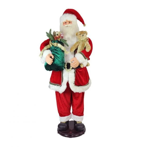 🔥kukelife🔥Christmas-5 deluxe traditional animated and musical dancing santa claus christmas figure