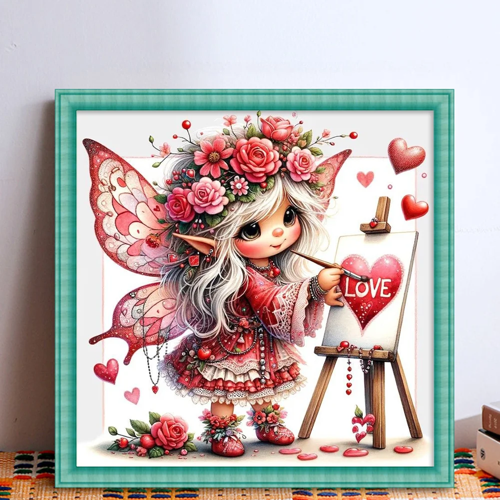 11CT Full Stamped Cross Stitch - Fairy(Canvas|45*45CM)