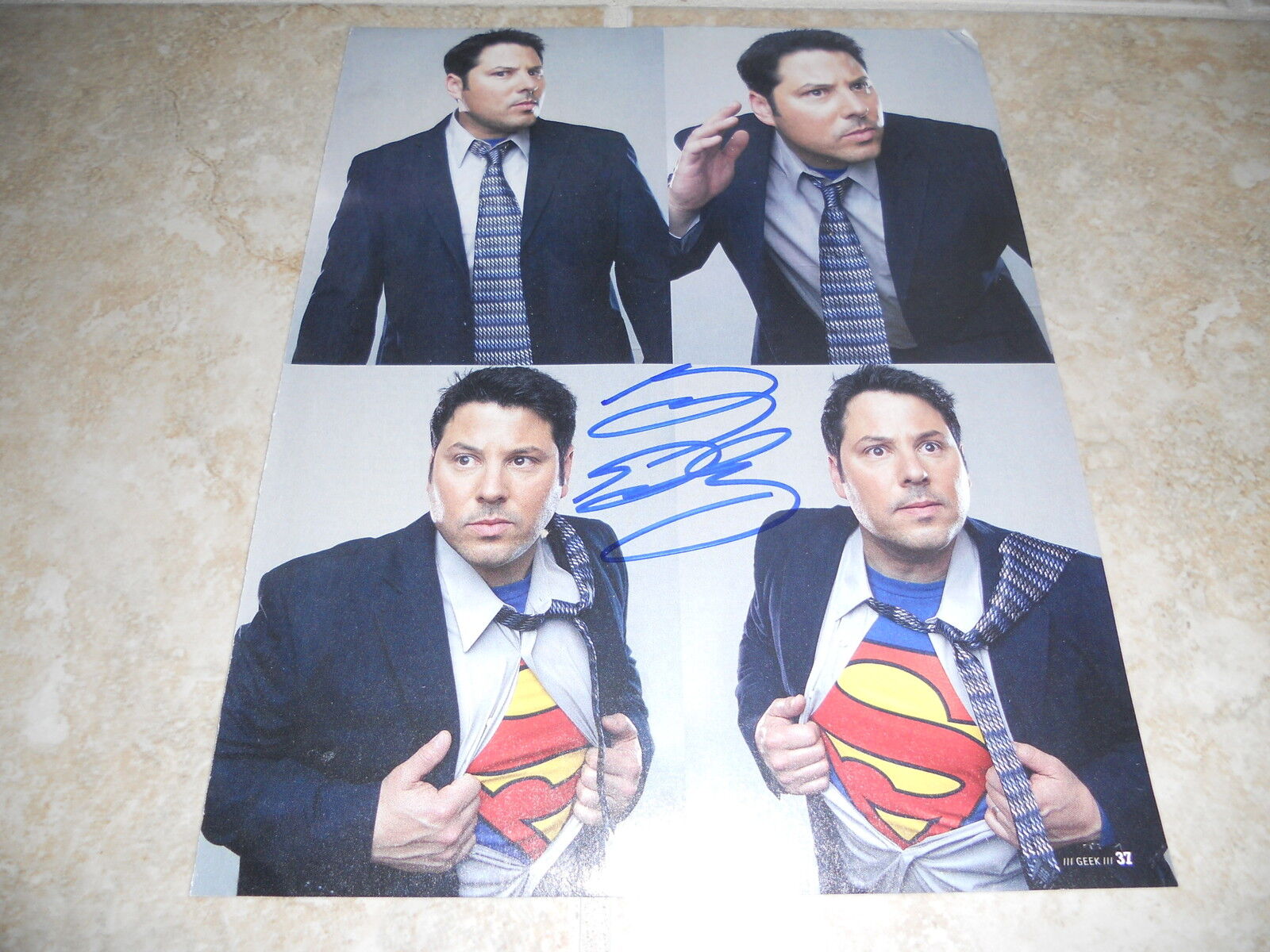 Greg Grunberg Heroes Signed Autographed 8.5 x 11