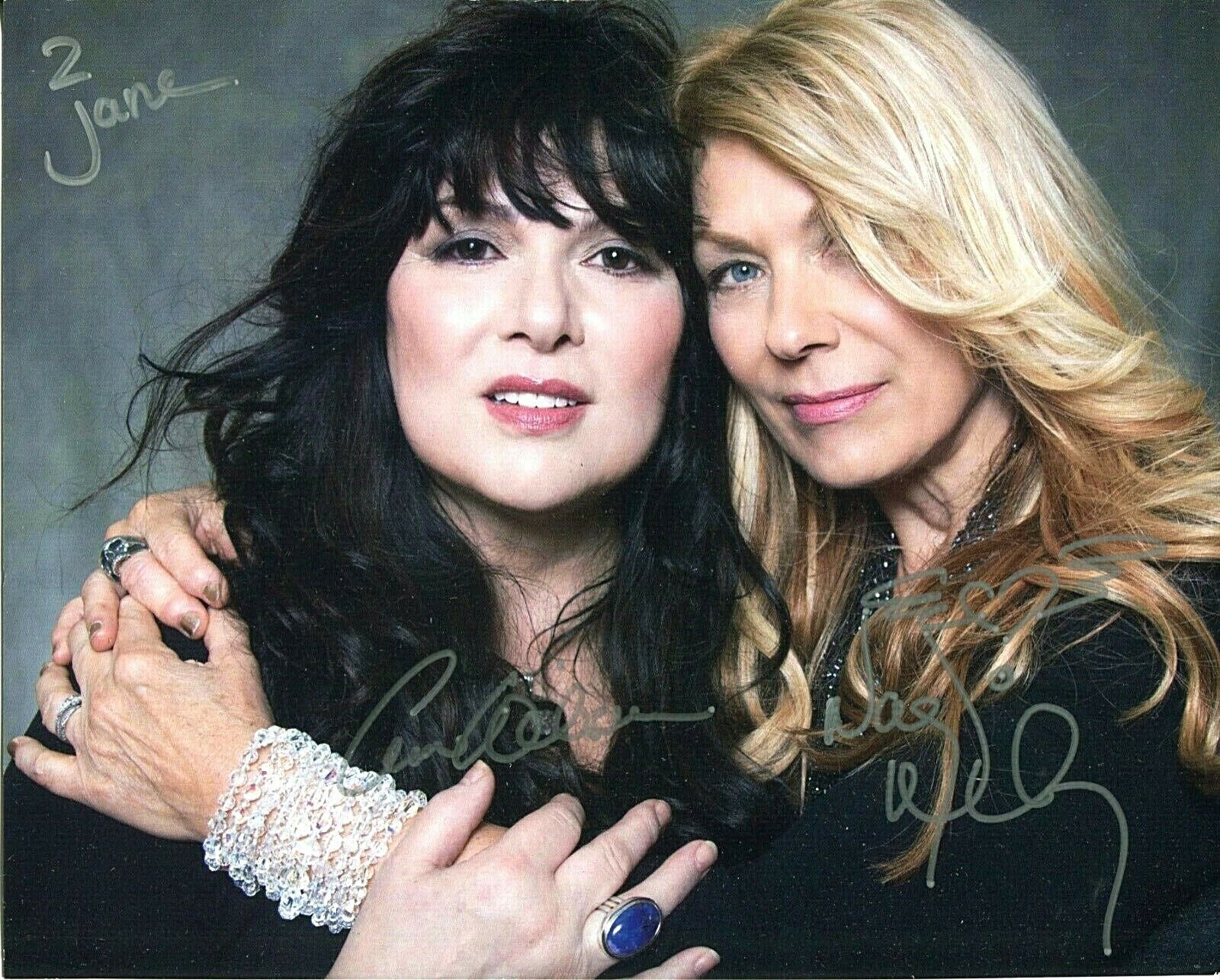 ANNE & NANCY WILSON (Heart) Autographed Inscribed 8X10 color Photo Poster painting PC 32