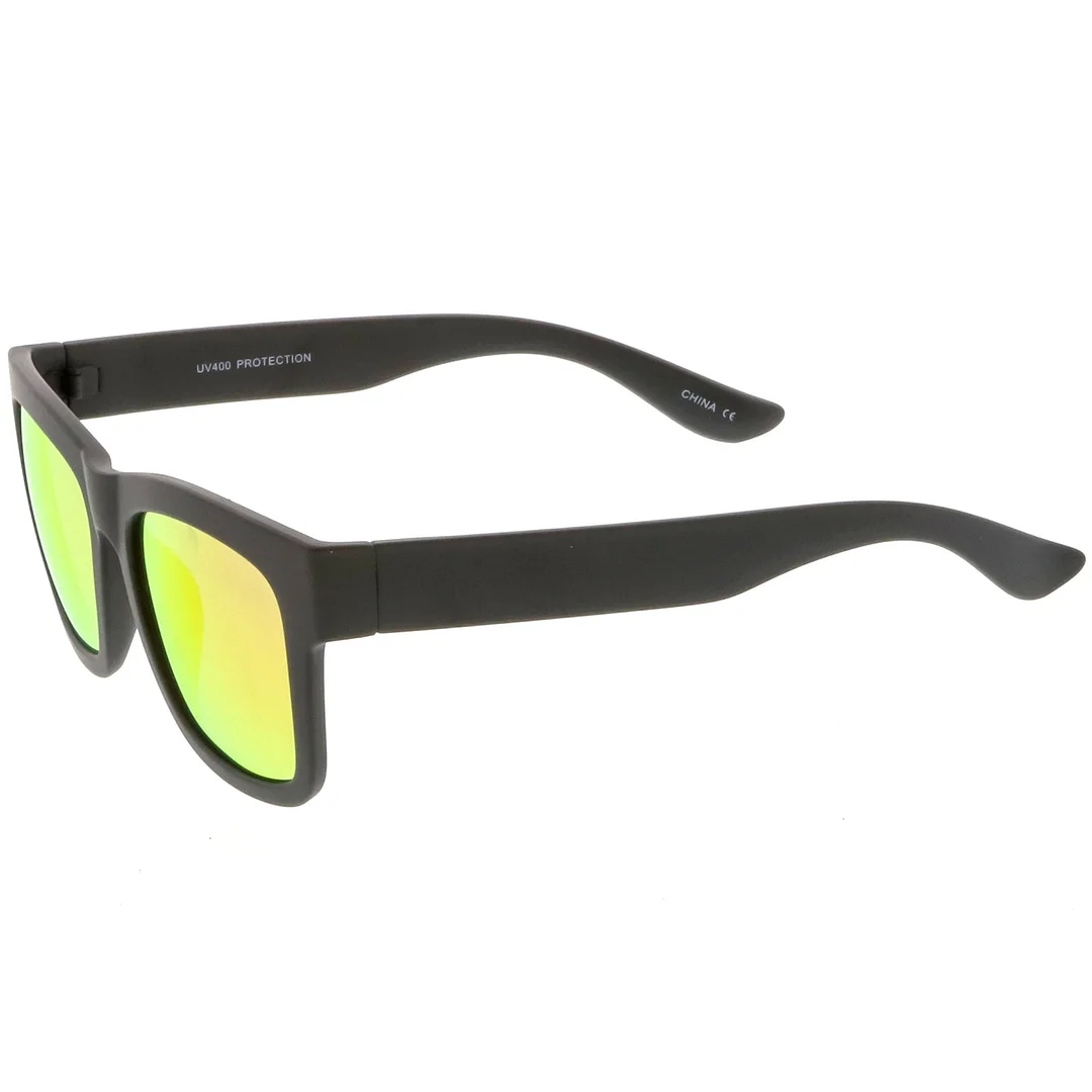 Lifestyle Super Thick Horn Rimmed glasses Thick Arms Mirror Square Lens 54mm