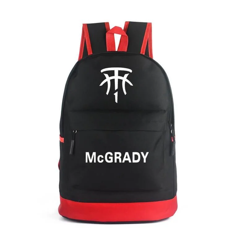 Buzzdaisy Basketball Toronto Raptors Tracy Lamar McGrady Jr. Backpack School Bag Water Proof