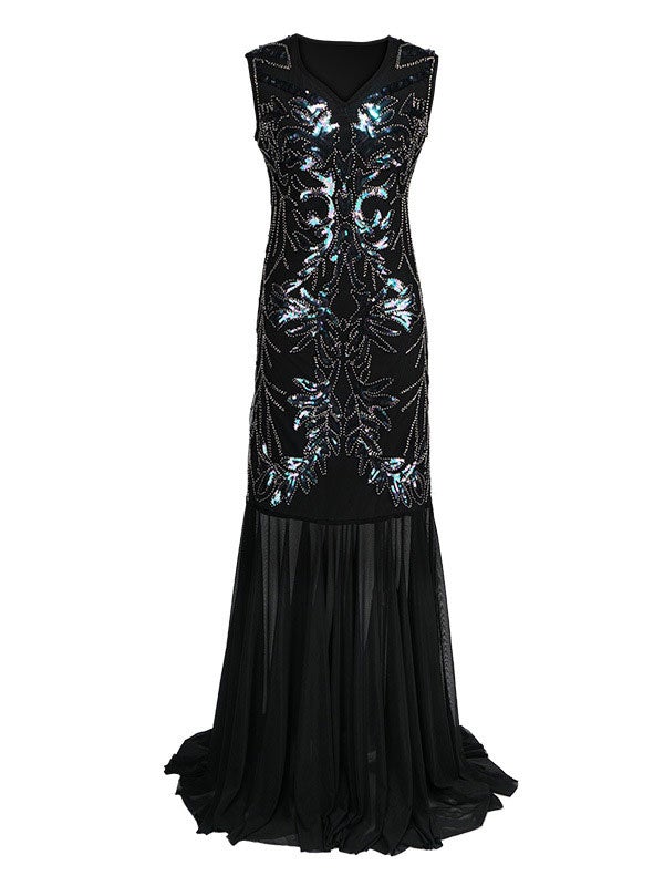 Women Flapper Dresses 1920s Great Gatsby Costume Sequined Retro