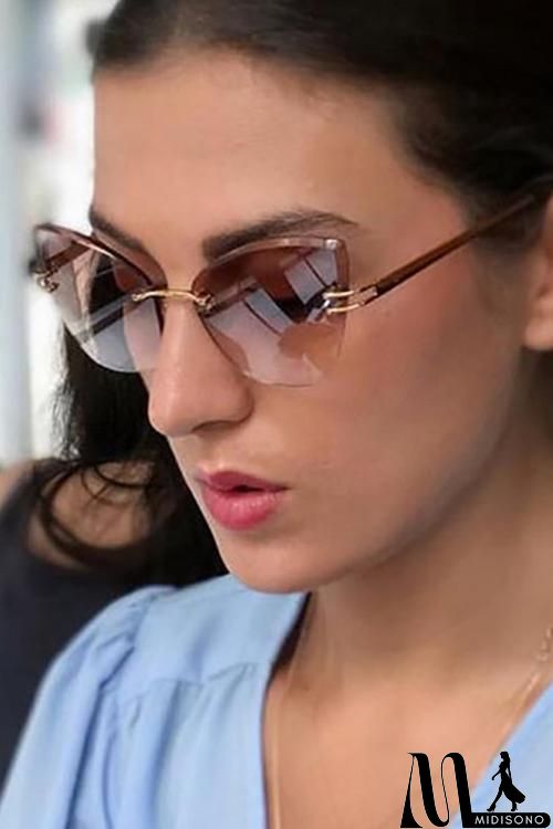 MidiSono - Cat Eye Gradient Sunglasses