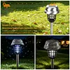 2PCS Solar Powered Lighting Mosquito Repellent Lamp with Ground Stake Waterproof Mosquito Killer for Backyard Patio Garden Lawn Pathway Camping