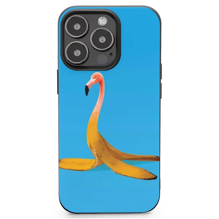 Flamingo Banana Mobile Phone Case Shell For IPhone 13 and iPhone14 Pro Max and IPhone 15 Plus Case - Heather Prints Shirts