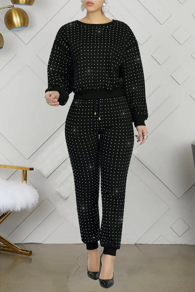 Fashion Sexy Round Neck Two Piece