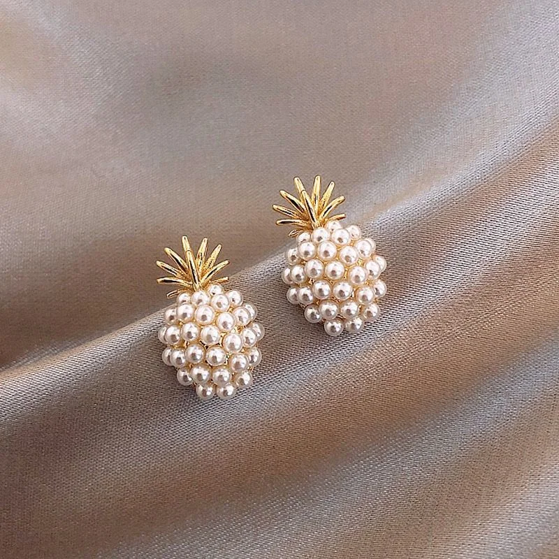 Pineapple Pearl Earrings