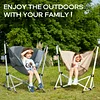  Hammock Camping Chair Folding Portable Swinging Chair with Cup Holder for Outdoor RV Lawn Backyard Patio,Support 350 lbs