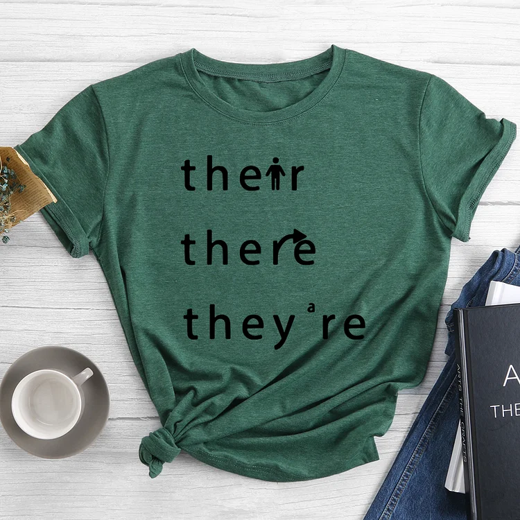 There Their They're  English Teacher T-shirt-014949-Annaletters