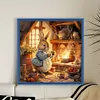 Retro Bunny-11CT/14CT Stamped Cross Stitch 40*40cm/15.75*15.75in tapestrymarket